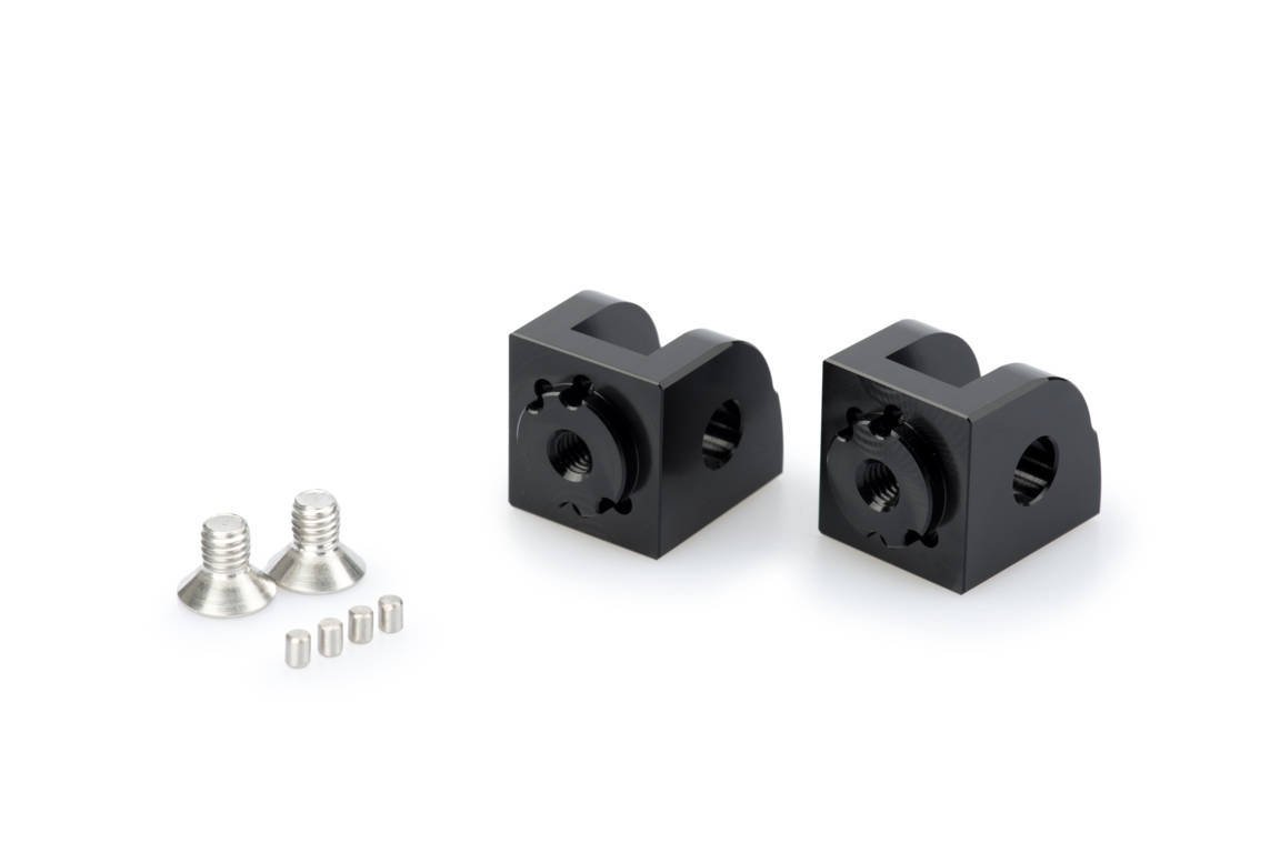 Puig Adjustable Rider Footpeg Adaptor | Black | Suzuki SV 650 2016>Current -  Shop name
