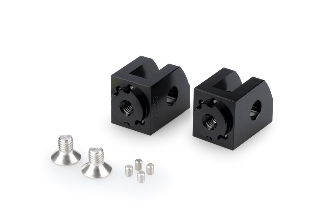 Puig Adjustable Rider Footpeg Adaptor | Black | Yamaha MT-10/MT-10SP 2016>Current -  Shop name