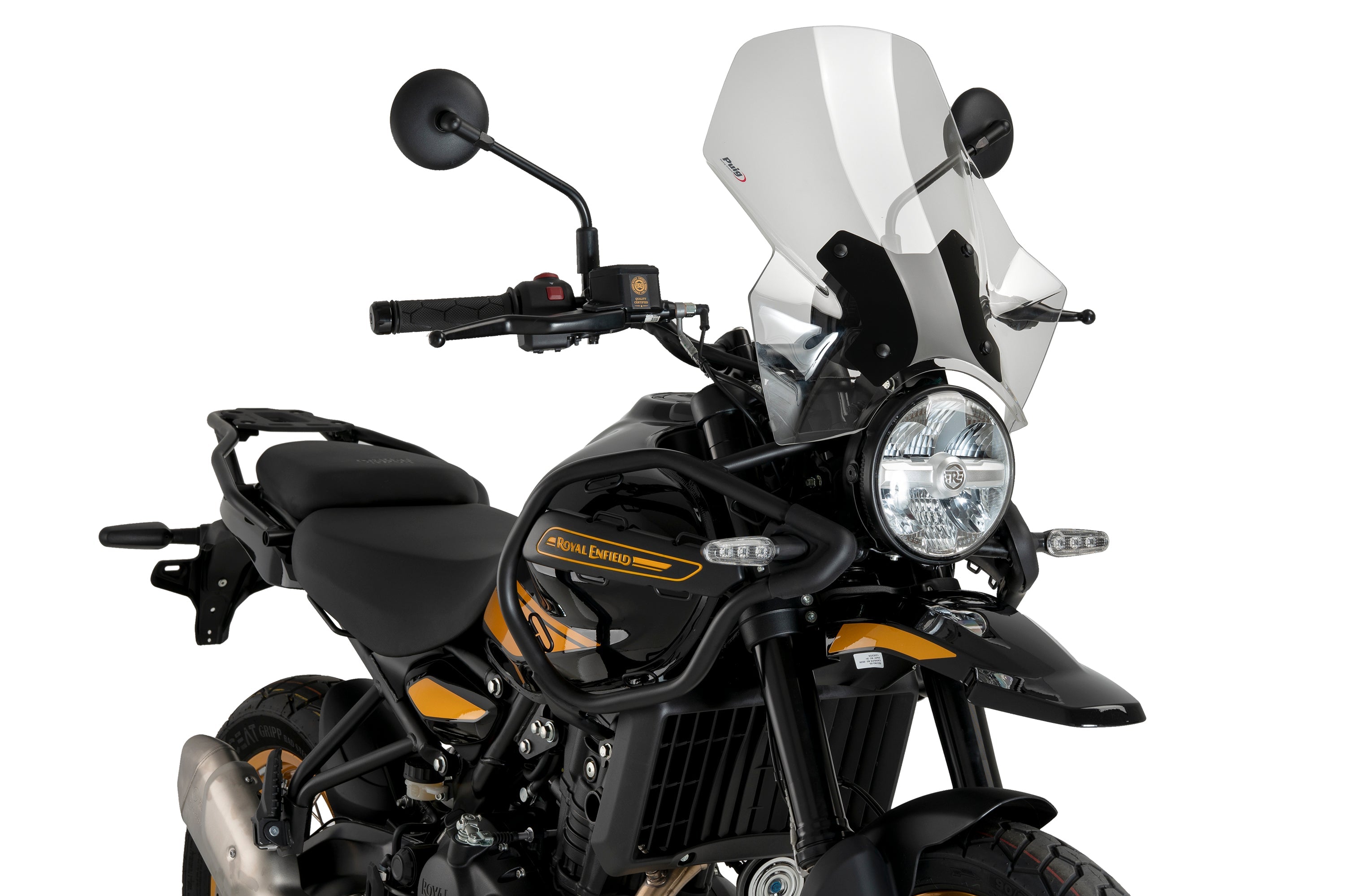 Puig Adjustable Touring Screen | Clear | Royal Enfield Himalayan 450 2024>Current-Screens-Pyramid Motorcycle Accessories