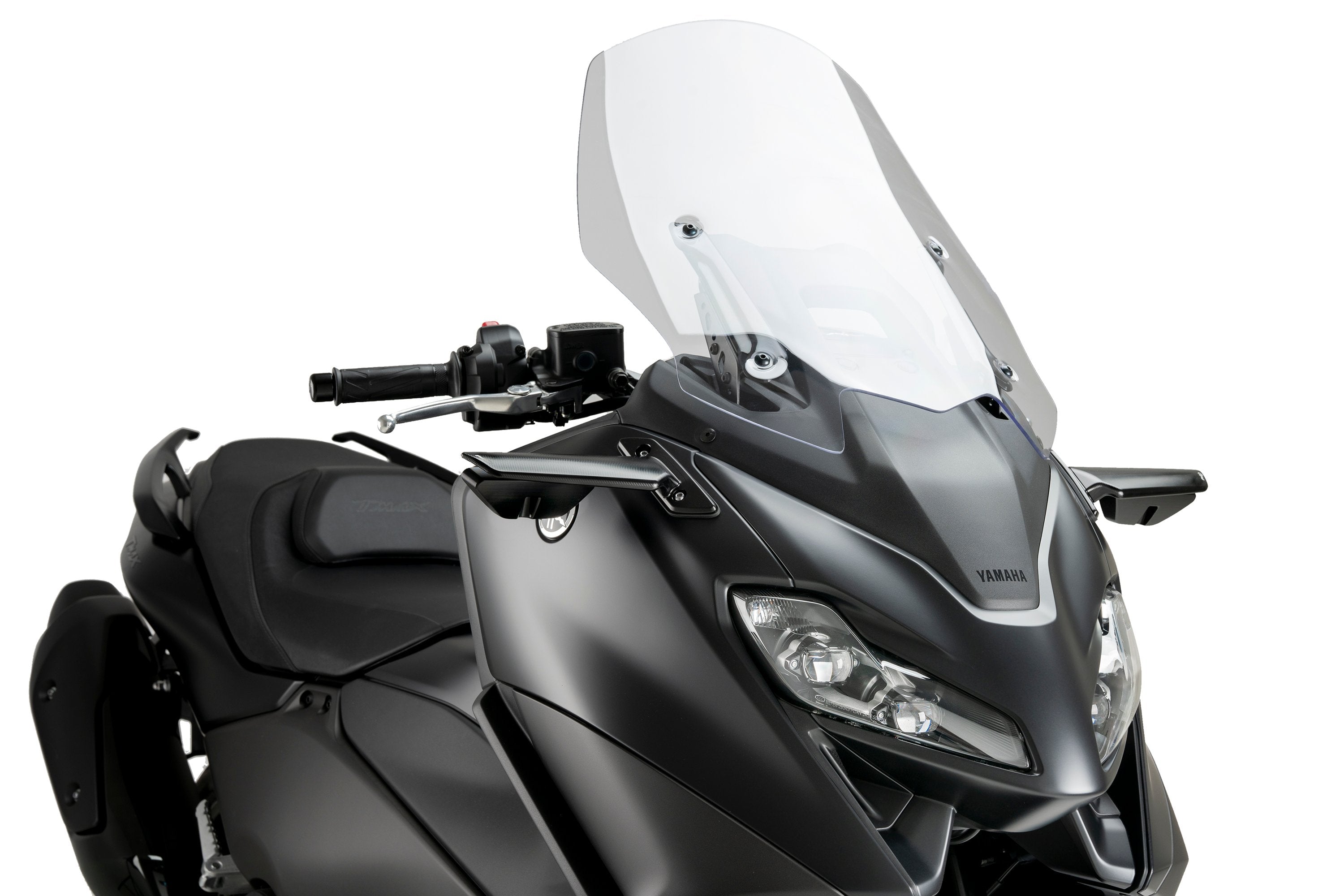 Puig Aileron Left Mirror | Black | Yamaha TMAX 560 2022>2024-Mirrors-Pyramid Motorcycle Accessories