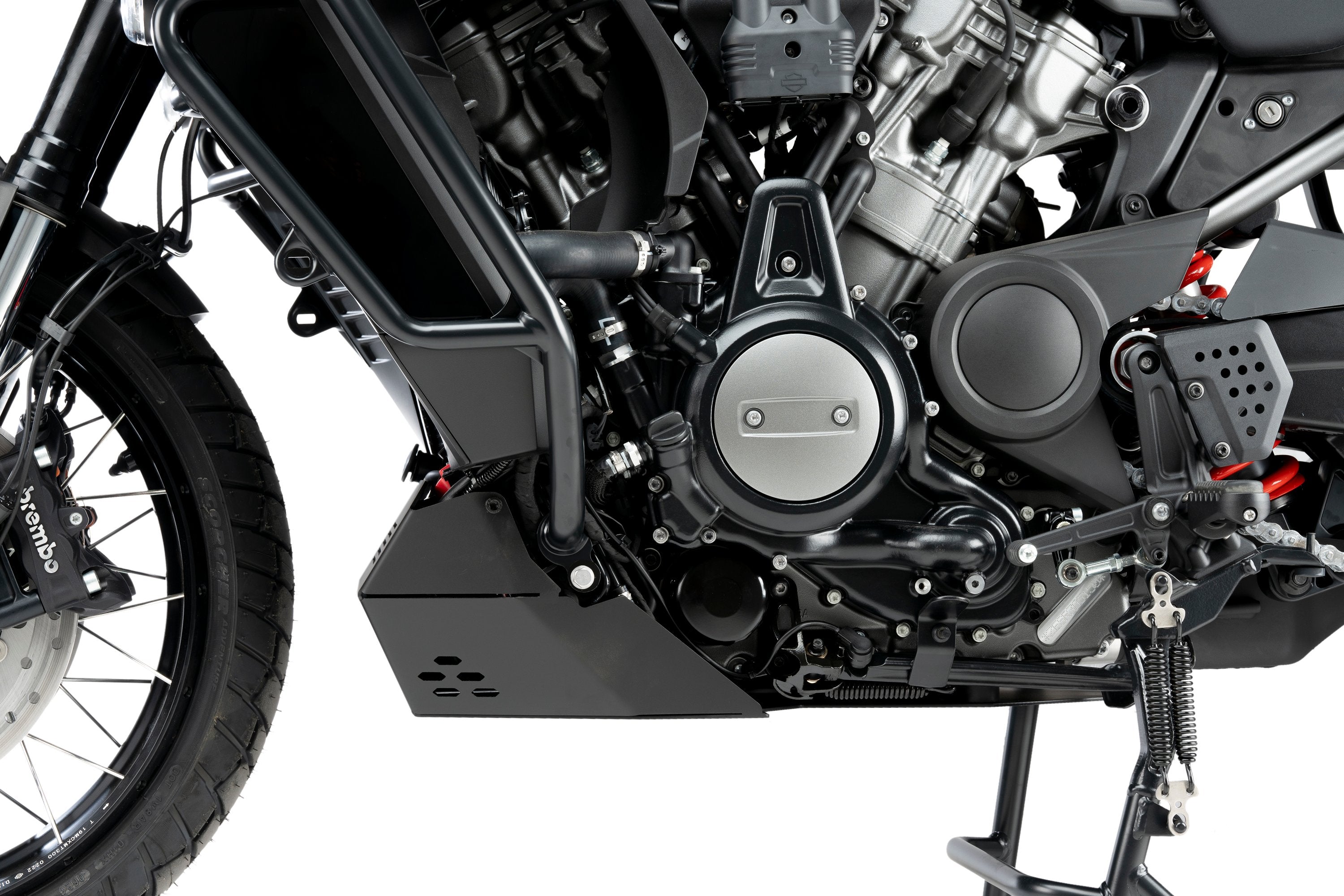 Puig Aluminium Belly Pan | Black | Harley Davidson Pan America (RA1250) 2021>2024 -  Shop name