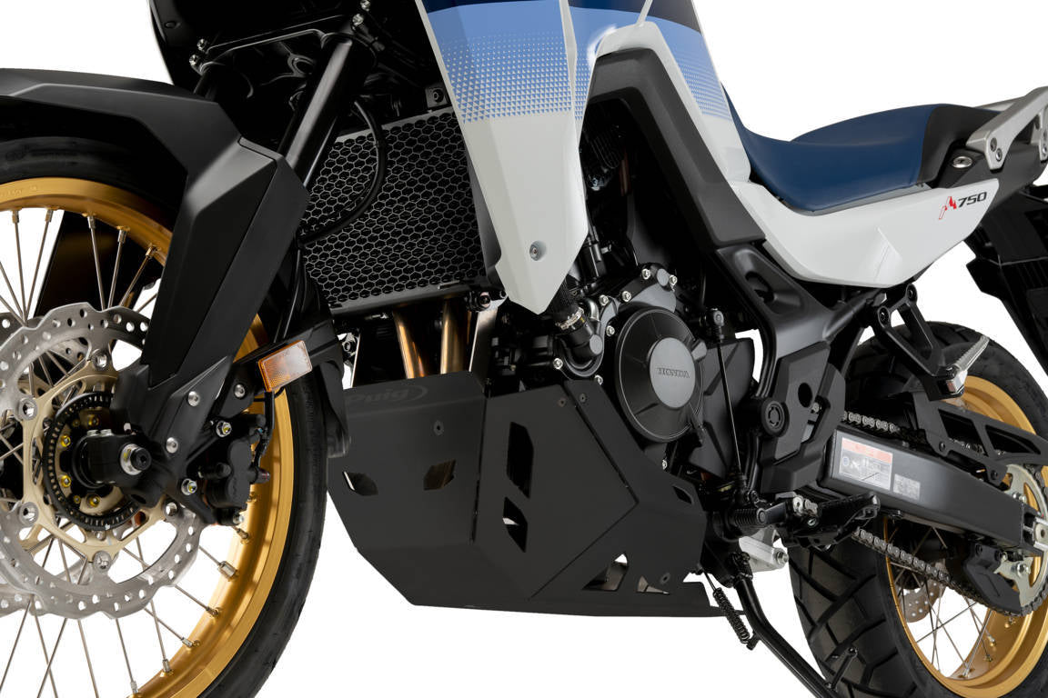 Puig Aluminium Belly Pan | Black | Honda XL750 Transalp 2023>Current -  Shop name