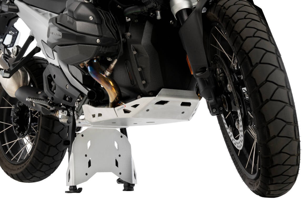 Puig Aluminium Centre Stand Bash Plate | Silver | BMW R 1300 GS 2023>Current-M21950P-Belly Pans-Pyramid Motorcycle Accessories