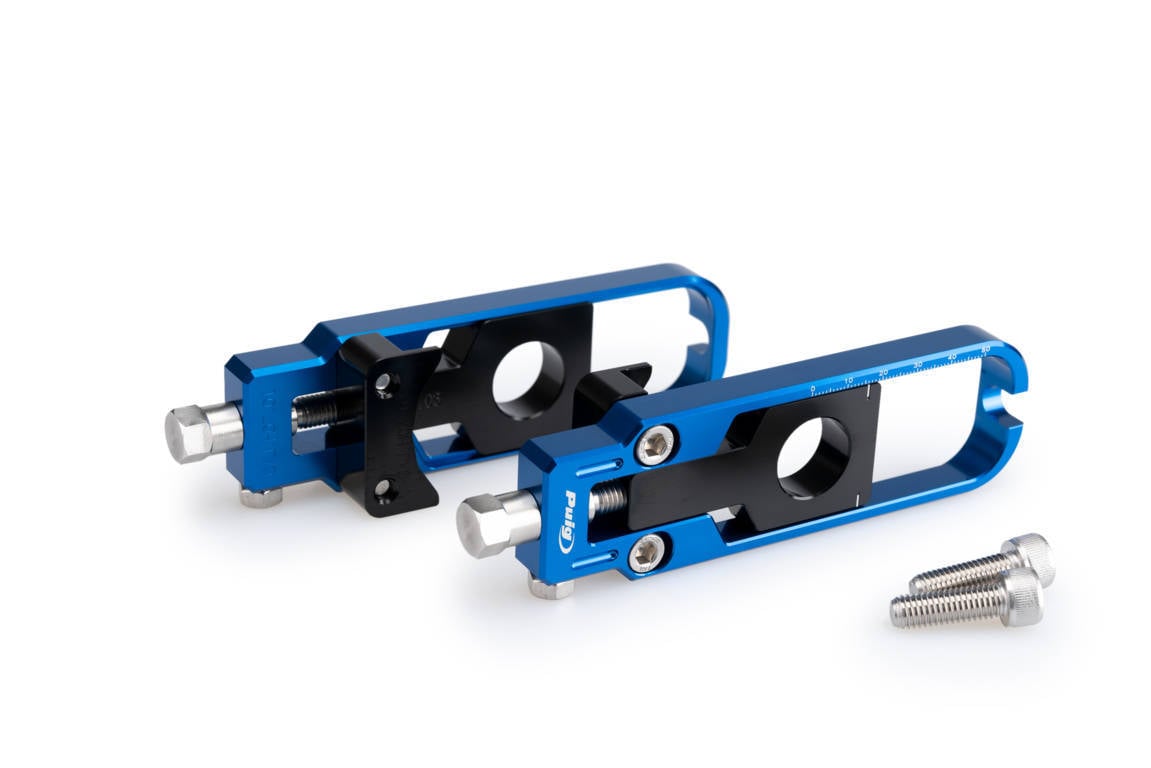Puig Aluminium Chain Tensioner | Blue | Honda NT1100 2022>Current -  Shop name