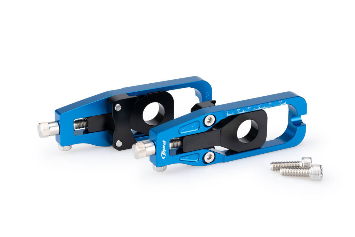 Puig Aluminium Chain Tensioner | Blue | Kawasaki Z900 2017>Current -  Shop name