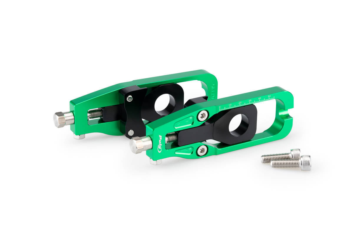 Puig Aluminium Chain Tensioner | Green | Kawasaki Z900 2017>Current -  Shop name