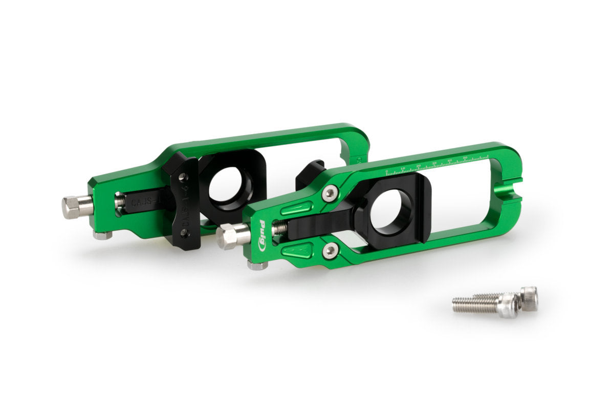 Puig Aluminium Chain Tensioner | Green | Suzuki GSX-R750 2011>2016 -  Shop name