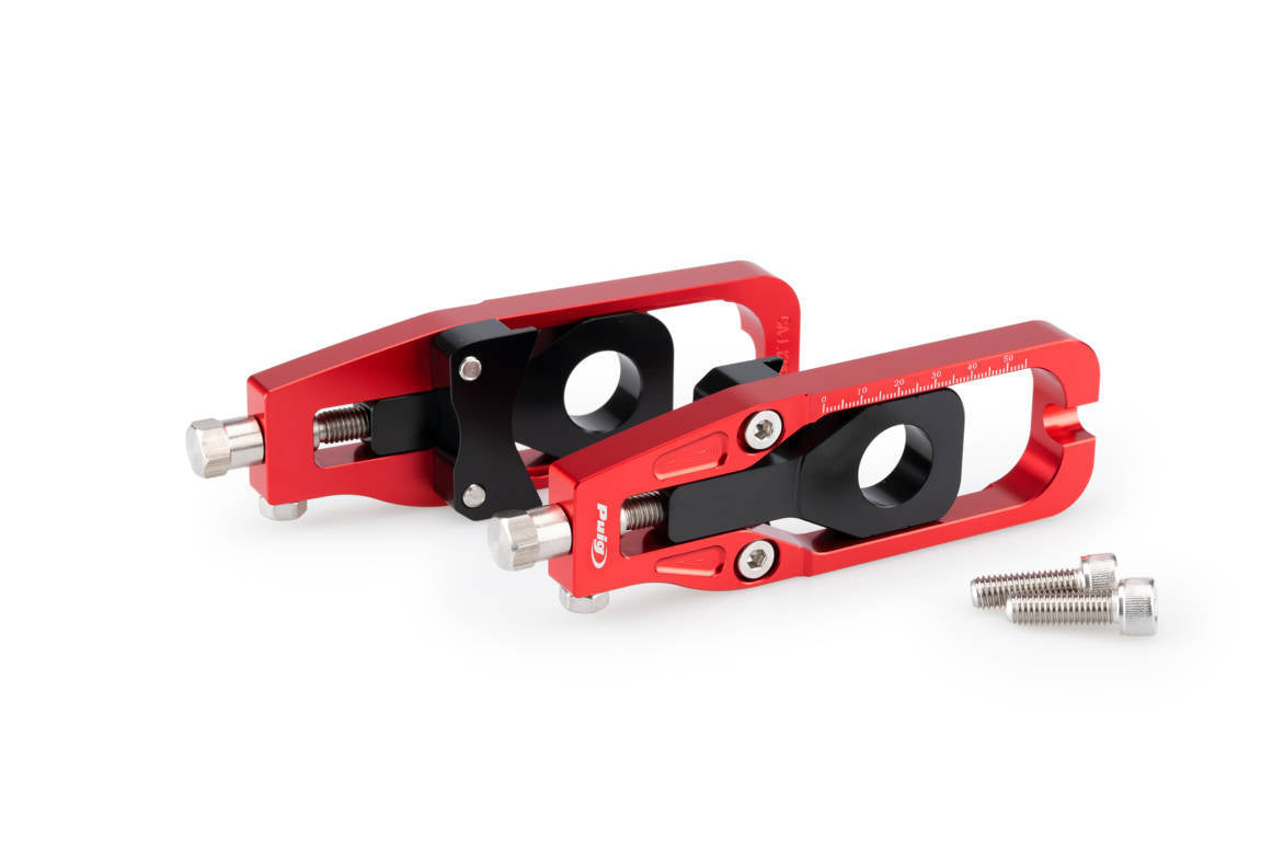Puig Aluminium Chain Tensioner | Red | Kawasaki Z900 2017>Current -  Shop name