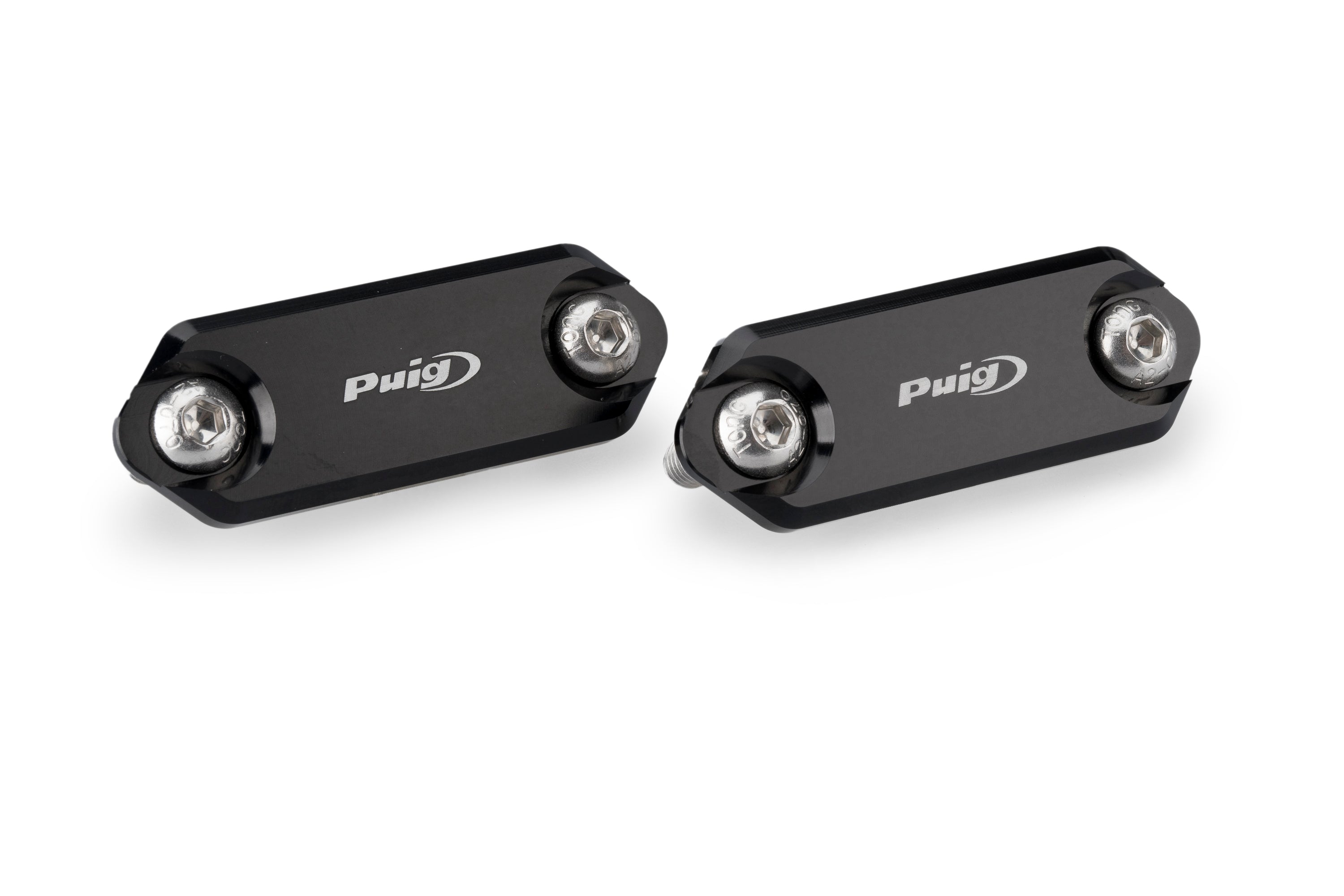 Puig Aluminium Mirror Caps | Black | Aprilia RS 457 2024>Current -  Shop name