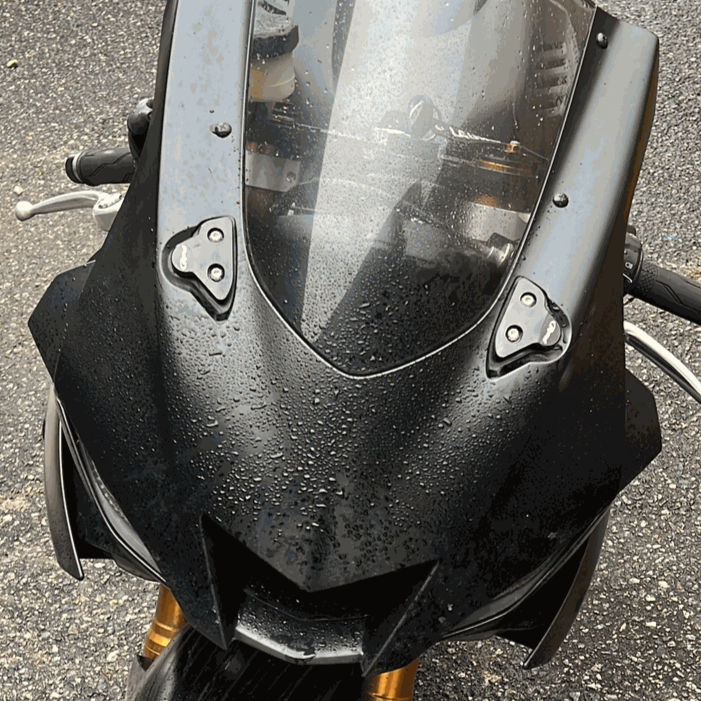 Puig Aluminium Mirror Caps | Black | Yamaha YZF-R6 2017>2019-M3845N-Mirrors-Pyramid Motorcycle Accessories