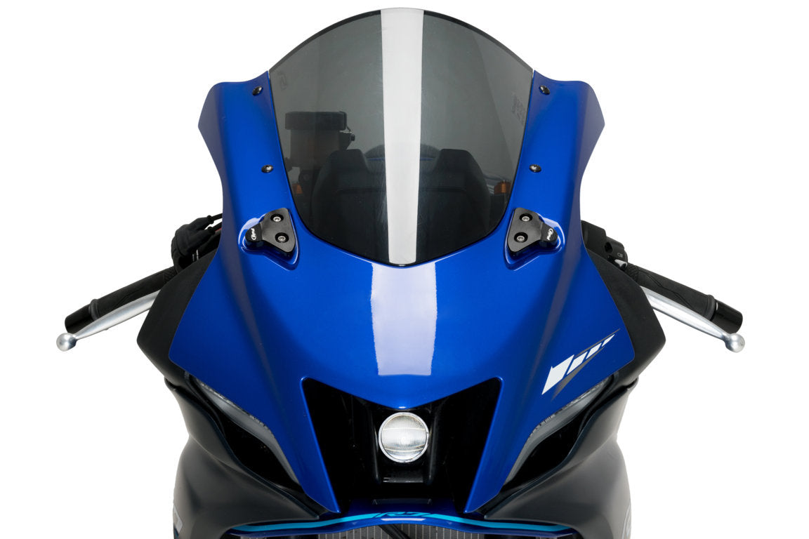 Puig Aluminium Mirror Caps | Black | Yamaha YZF-R7 2022>Current-M3845N-Mirrors-Pyramid Motorcycle Accessories