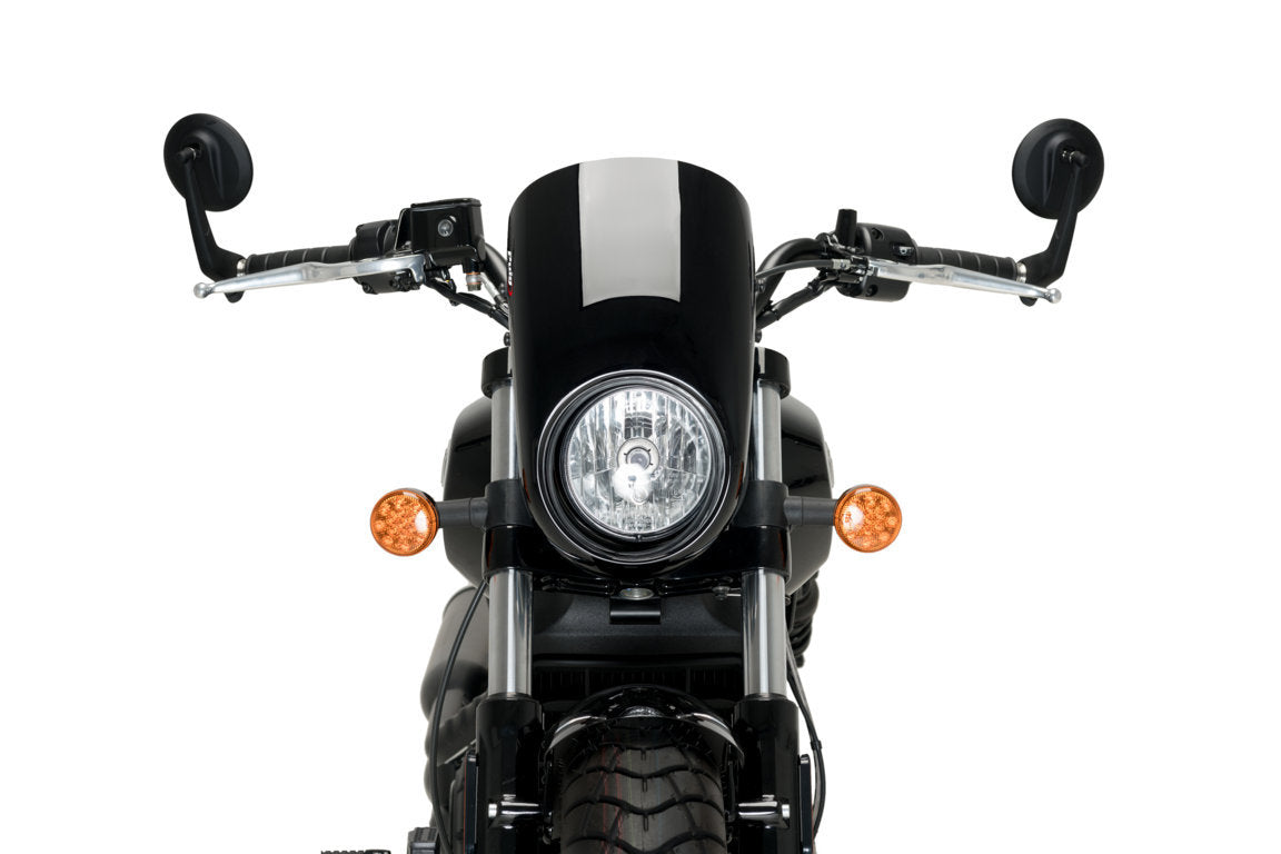 Puig Anarchy Screen | Gloss Black | Indian Scout / Scout Bobber -   Pyramid Motorcycle Accessories
