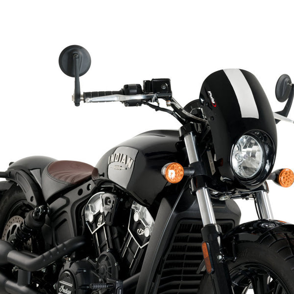 Puig Anarchy Screen | Gloss Black | Indian Scout Bobber 2018>Current