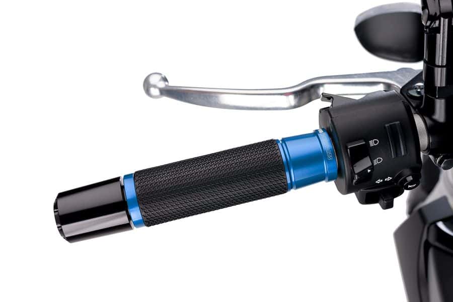 Puig Ascent Grips - 123mm | Blue-M3553A-Racing Grips-Pyramid Motorcycle Accessories