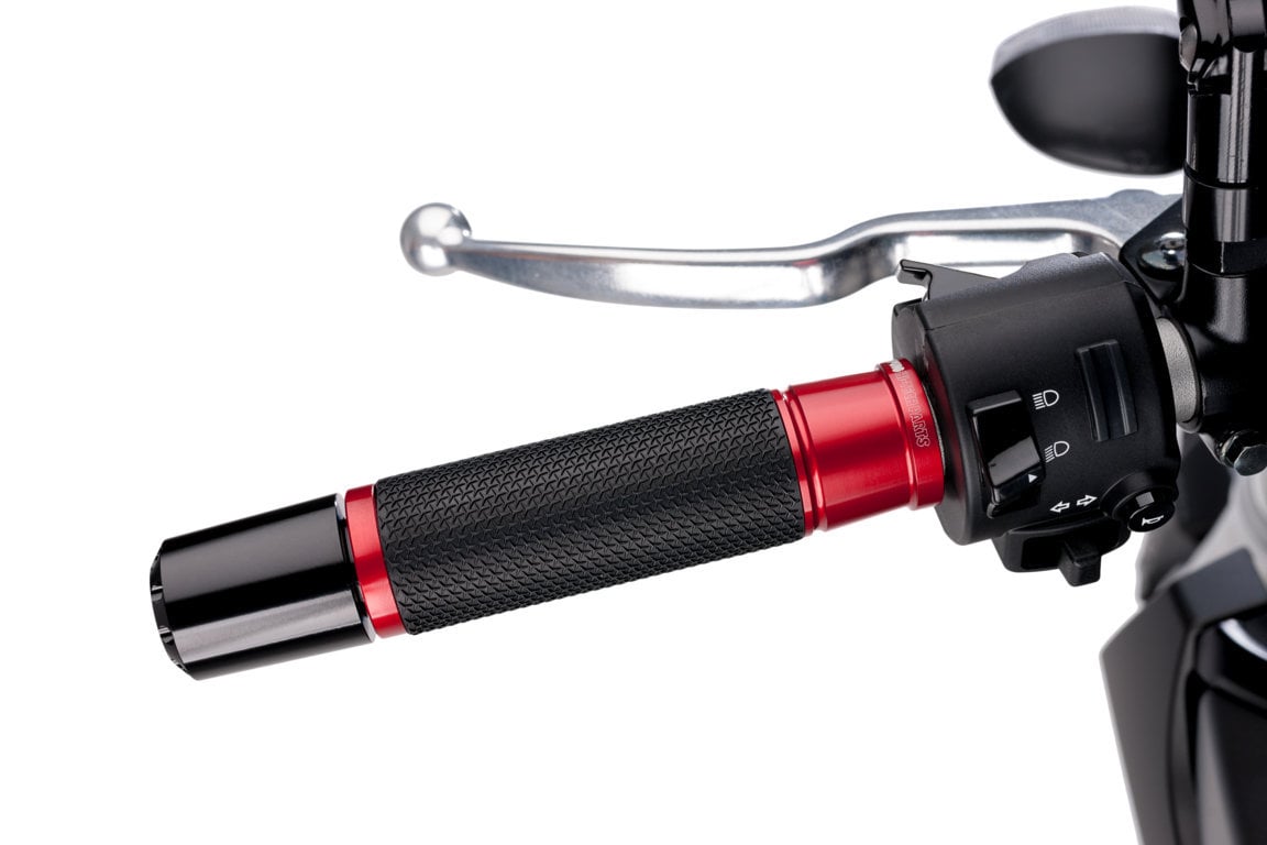 Puig Ascent Grips - 123mm | Red -  Shop name