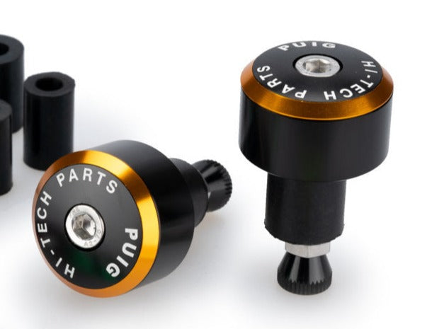 Puig Balance Bar Ends | Black w/ Coloured Rings | Benelli Leoncino 800/Trail 2022>Current -  Shop name