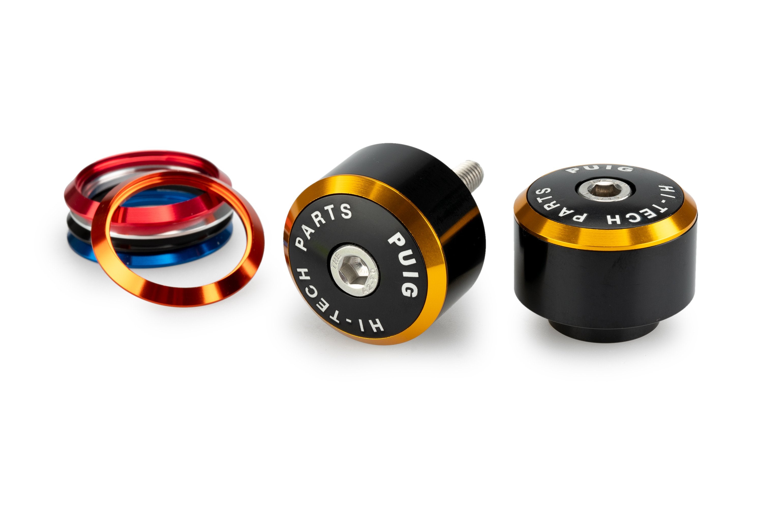 Puig Balance Bar Ends | Black w/ Coloured Rings | Honda MSX125 Grom 2021>2023 -  Shop name