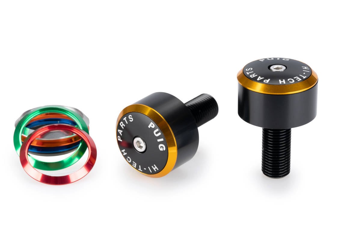 Puig Balance Bar Ends | Black w/ Coloured Rings | Suzuki Hayabusa GSX-R1300 2021>Current -  Shop name