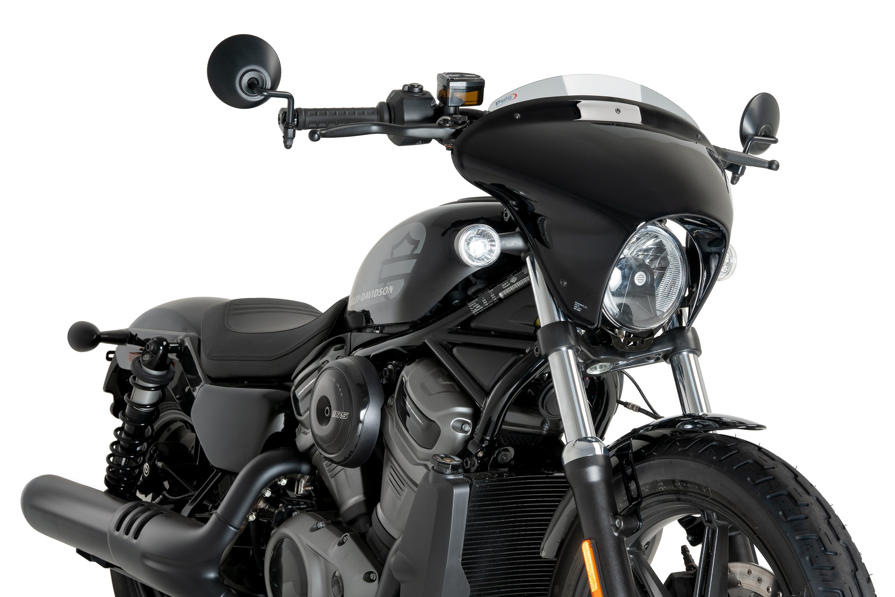 Puig Batwing SML Sport Screen | Gloss Black/Light Smoke | Harley Davidson Nightster Special (RH975S) 2023>Current -  Shop name
