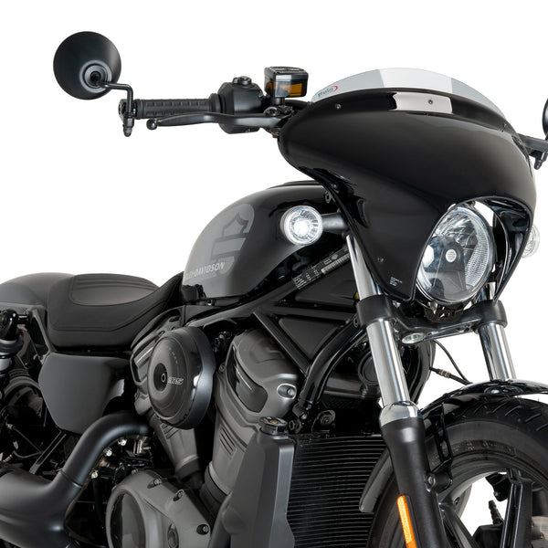 Puig Batwing SML Sport Screen | Gloss Black/Light Smoke | Harley David