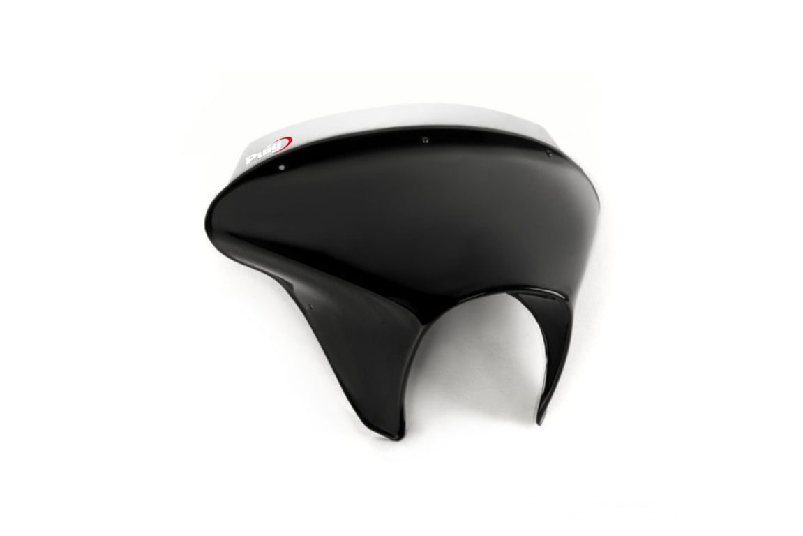 Puig Batwing SML Sport Screen | Matte Black/Clear | Honda CMX 500 Rebel 2017>2019 -   Pyramid Motorcycle Accessories