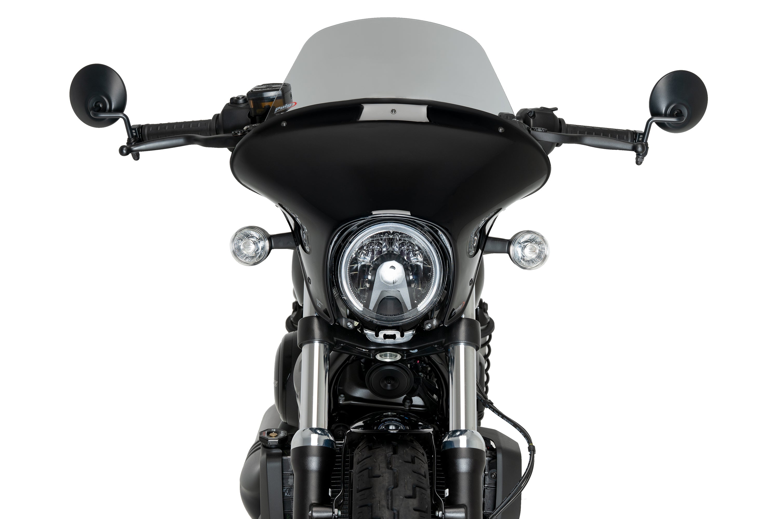 Puig Batwing SML Touring Screen | Gloss Black/Light Smoke | Harley Davidson Nightster Special (RH975S) 2023>Current-Screens-Pyramid Motorcycle Accessories
