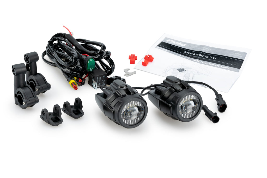 Snow Racer Wall Mount Puig Beam Auxiliary Lights | BMW R 1300 GS 2023>Current