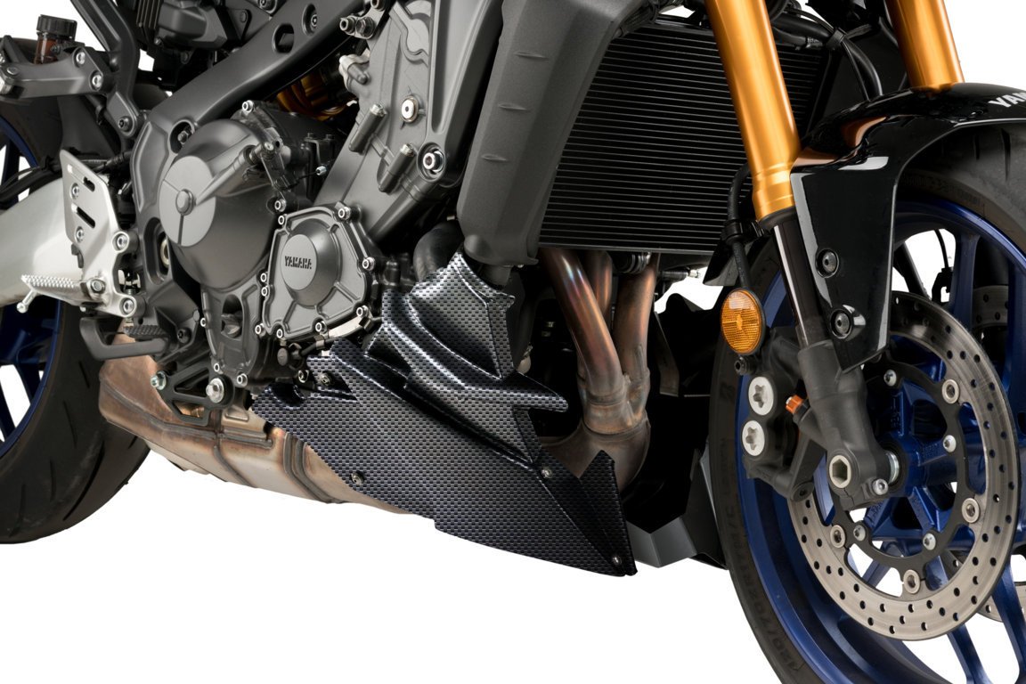 Puig Belly Pan | Carbon Look | Yamaha MT-09 SP 2021>2023-M20646C-Belly Pans-Pyramid Motorcycle Accessories