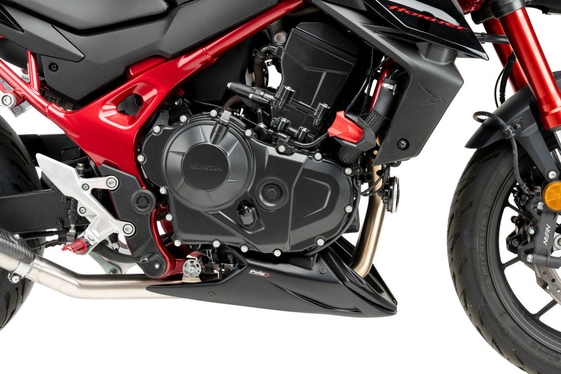 Puig Belly Pan | Matte Black | Honda CB750 Hornet 2023>Current-M21481J-Belly Pans-Pyramid Motorcycle Accessories