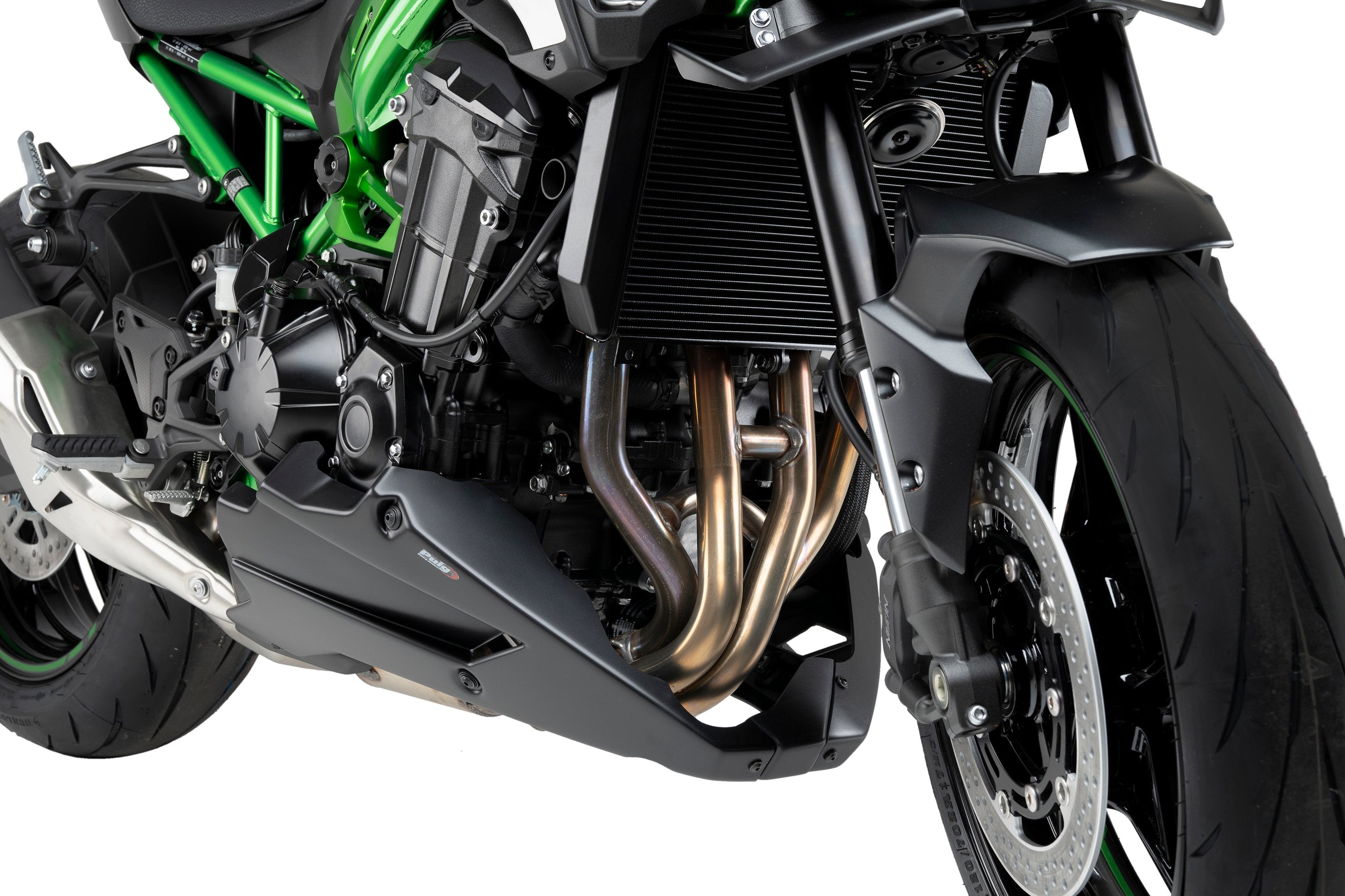 Puig Belly Pan | Matte Black | Kawasaki Z 900/SE-Belly Pans-Pyramid Motorcycle Accessories