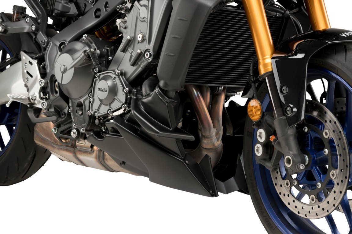 Puig Belly Pan | Matte Black | Yamaha MT-09 2021>Current -   Pyramid Motorcycle Accessories