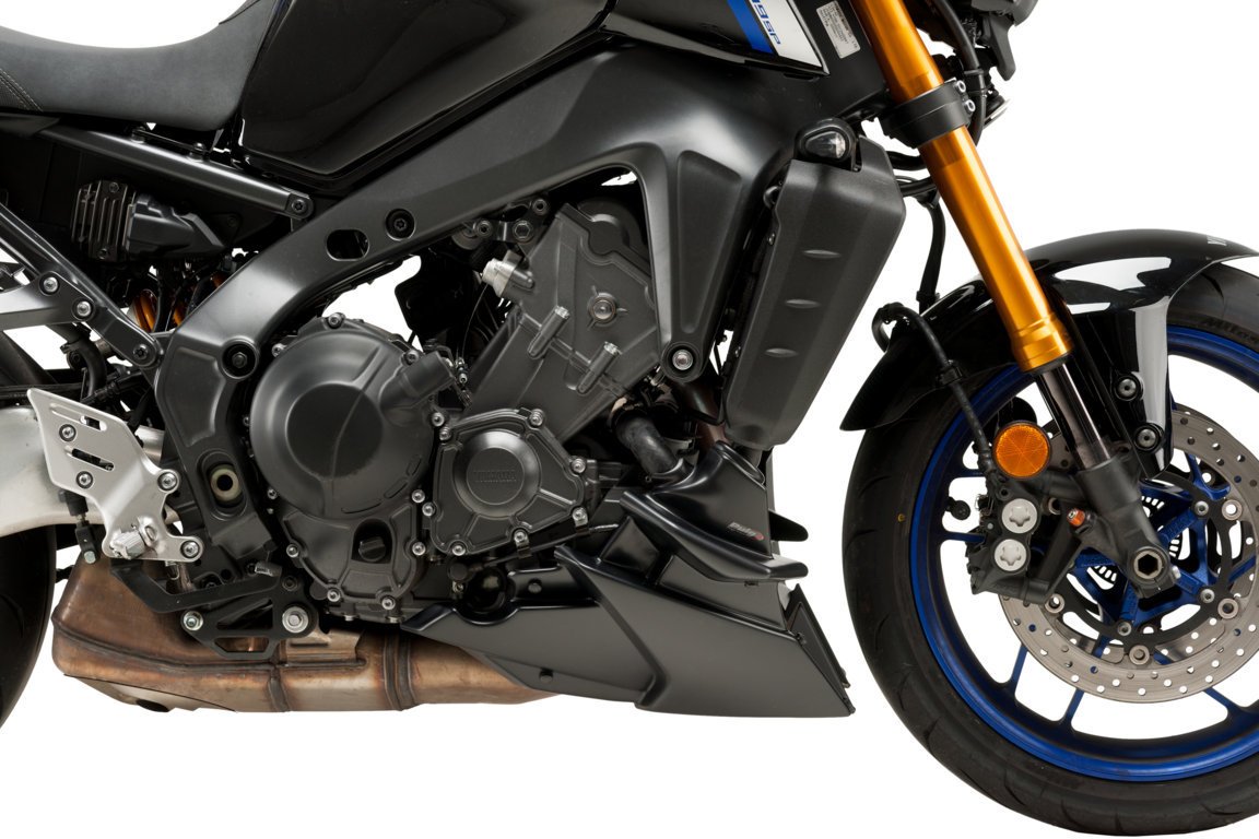 Puig Belly Pan | Matte Black | Yamaha MT-09 SP 2021>2023-M20646J-Belly Pans-Pyramid Motorcycle Accessories