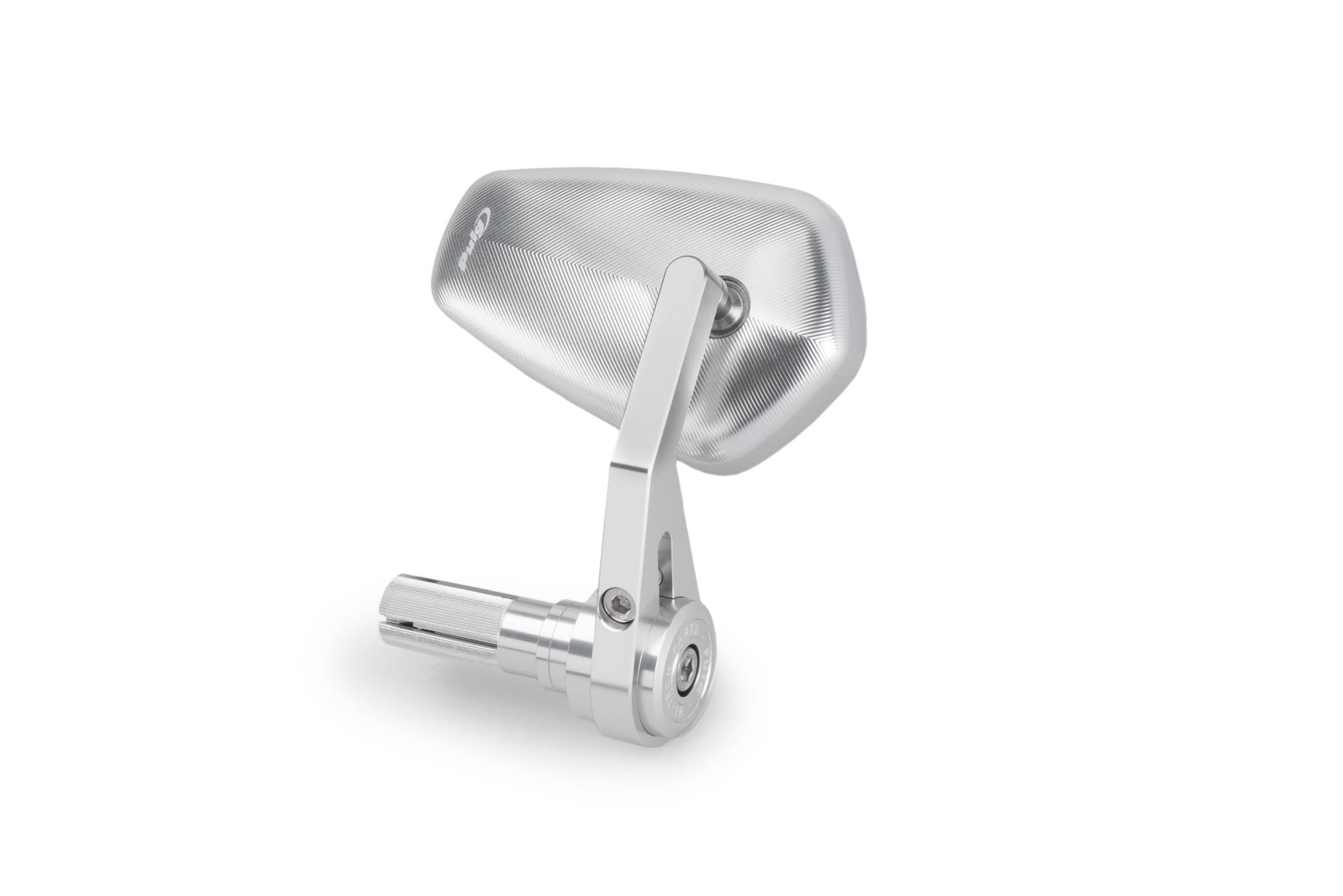 Puig Bond Bar End Mirror | Silver-Mirrors-Pyramid Motorcycle Accessories