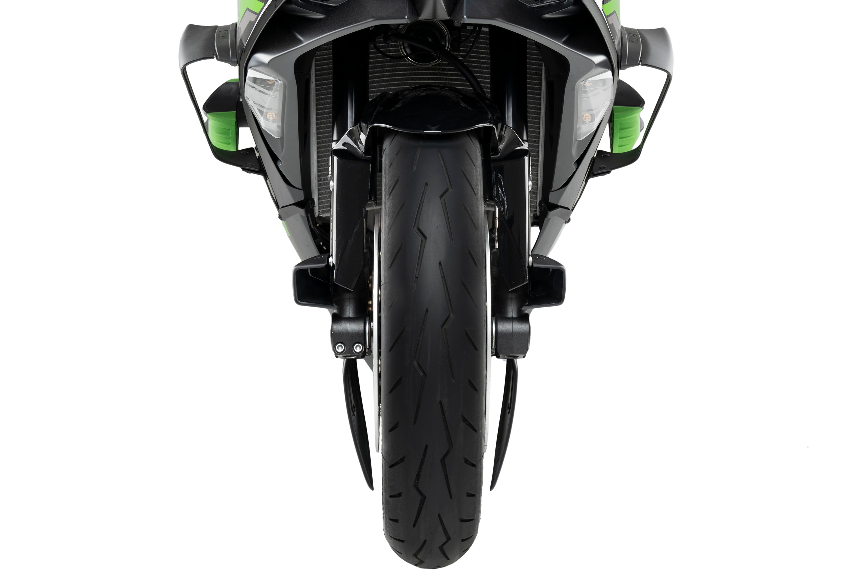 Puig Brake Ducts | Matte Black | Kawasaki ZX-6R Ninja 2024>Current-Brake Ducts-Pyramid Motorcycle Accessories