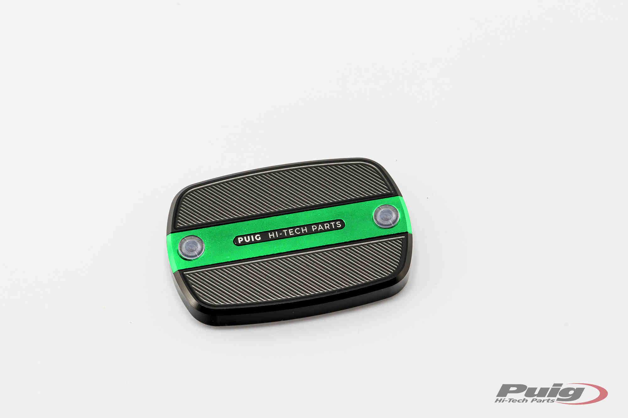 Puig Brake/Clutch Fluid Reservoir Cover | Green | Yamaha TMAX 500 2008>2011 -  Shop name