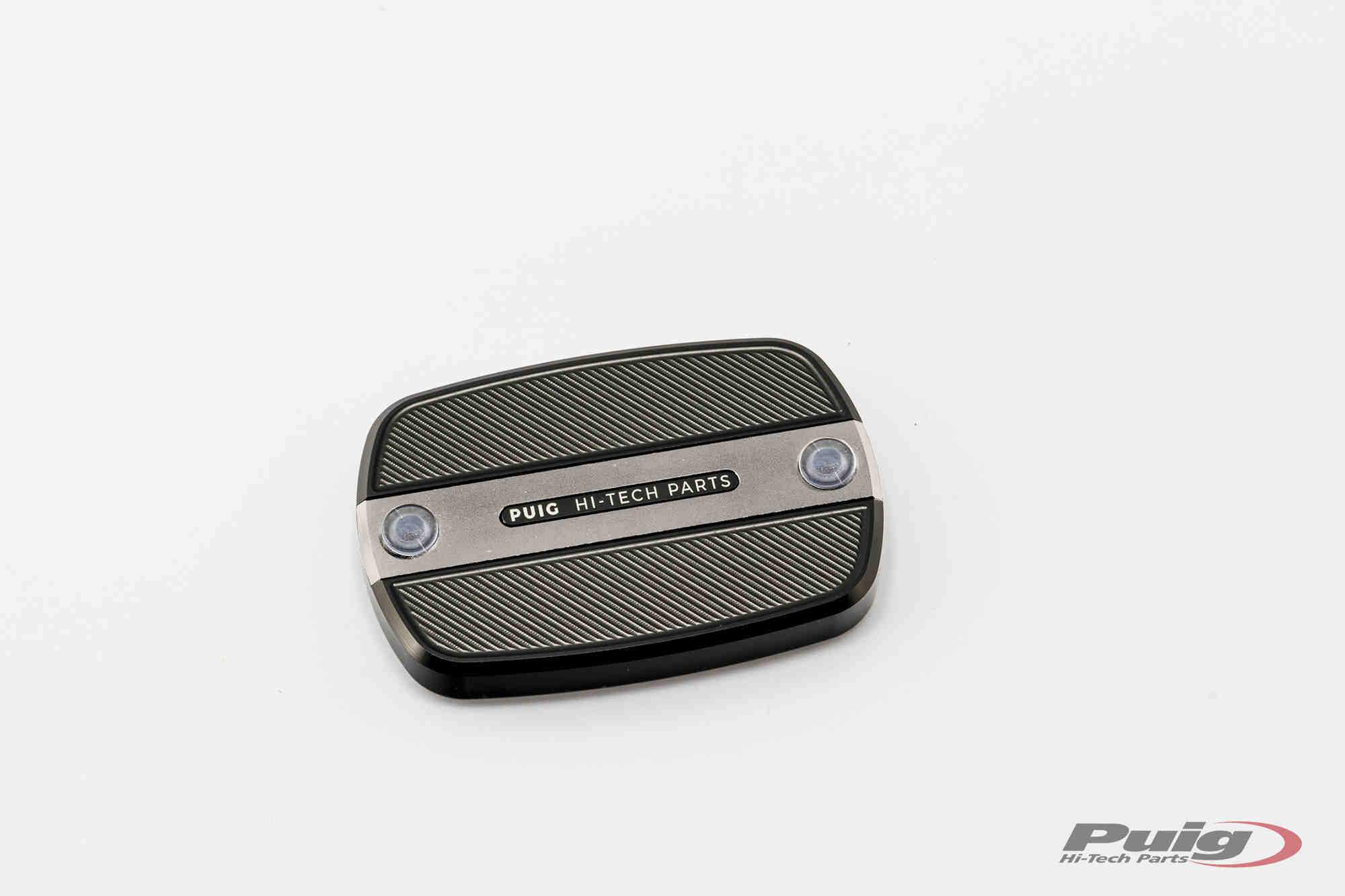 Puig Brake/Clutch Fluid Reservoir Cover | Silver | Yamaha TMAX 500 2008>2011 -  Shop name
