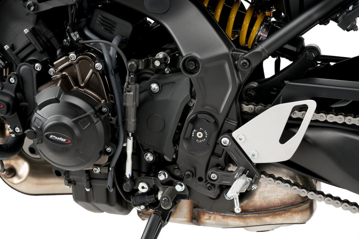 Puig Chassis Covers | Black | Yamaha XSR 900 2022>Current-M21089N-Frame End Caps-Pyramid Motorcycle Accessories