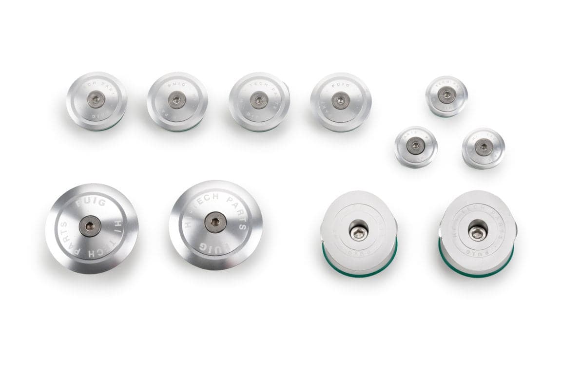 Puig Chassis Covers | Silver | BMW R 1250 GS Rallye 2021>2024-Frame End Caps-Pyramid Motorcycle Accessories