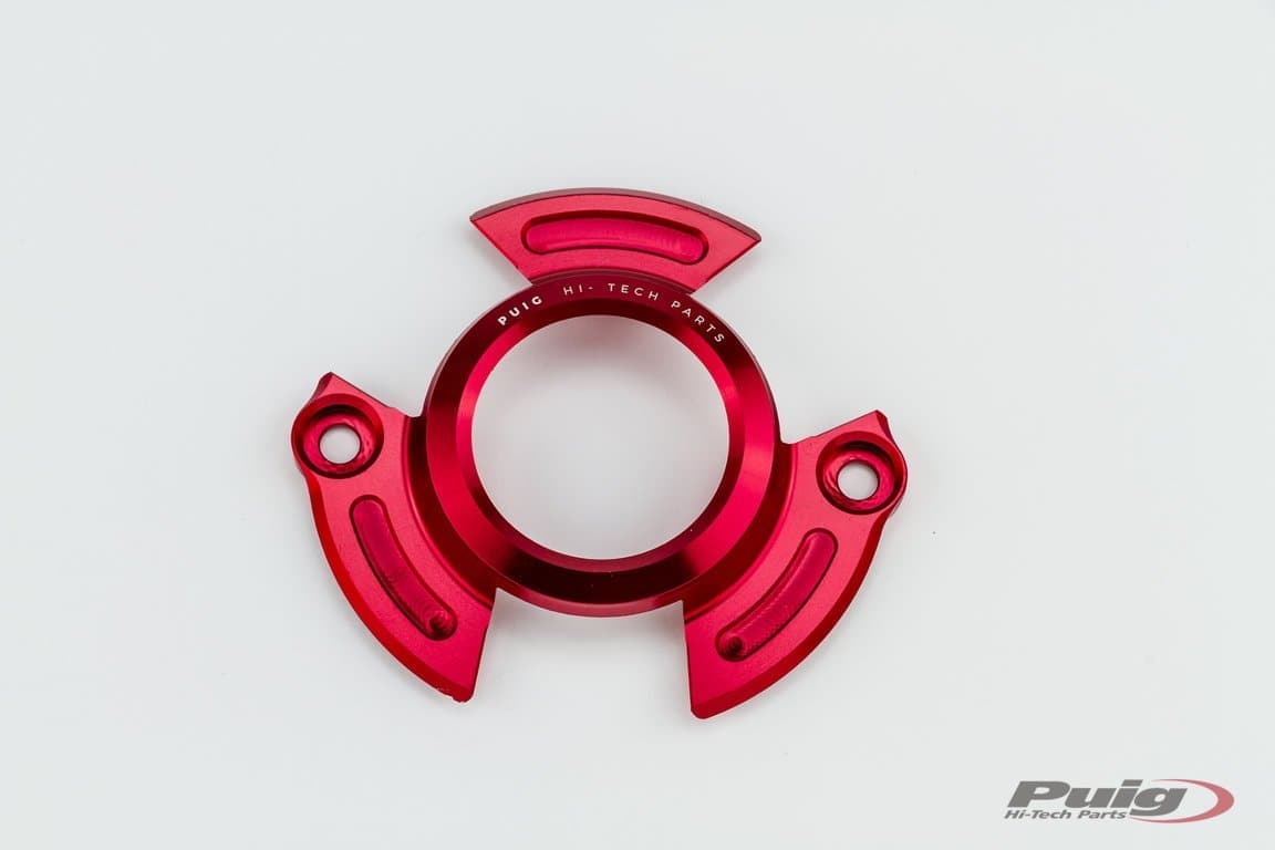 Puig Clutch Case Cover | Red | Yamaha TMAX 560 2020>2021-M9855R-Engine Covers-Pyramid Motorcycle Accessories