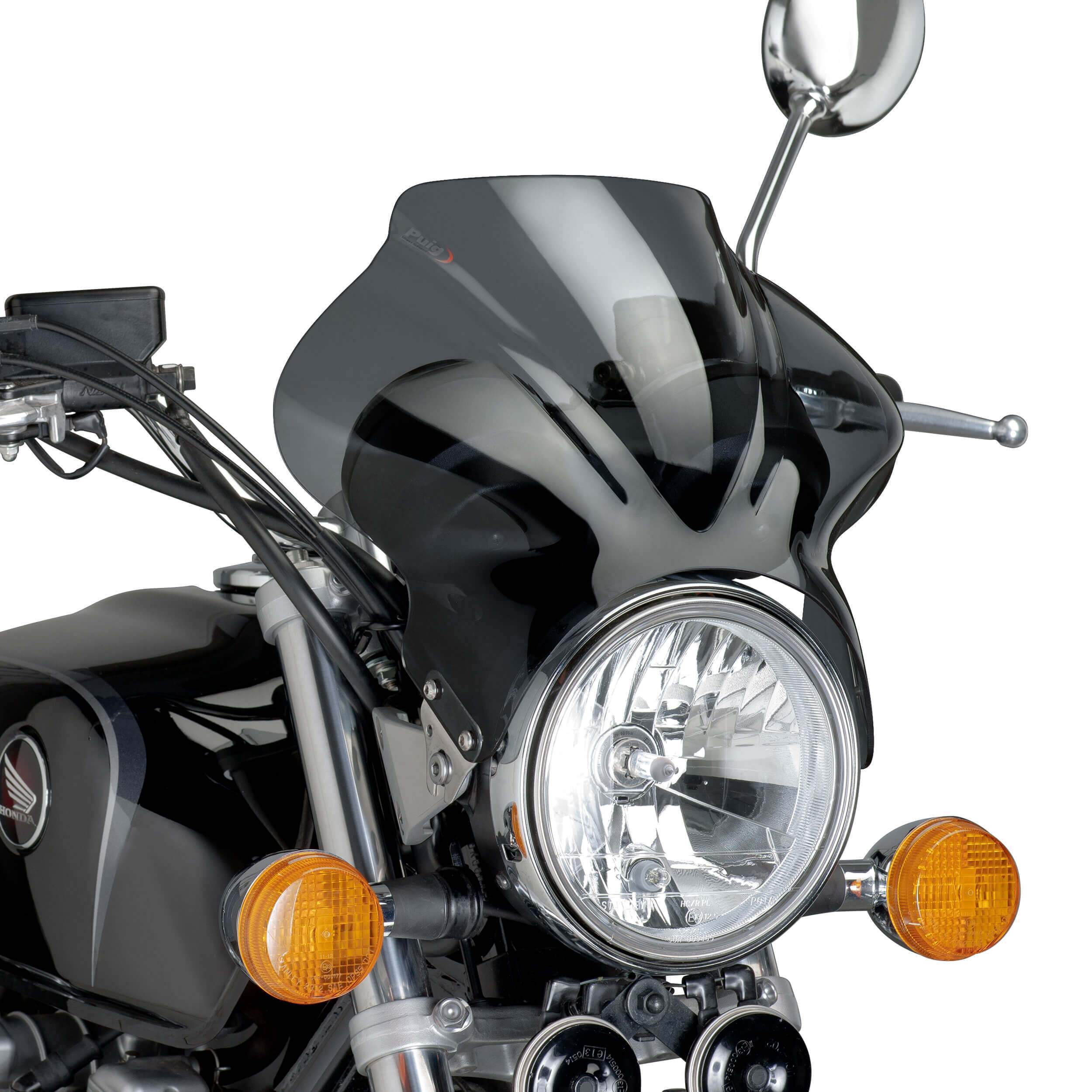 Puig Cockpit Screen | Dark Smoke | Honda CB 1100 2013>2014-M1480F-Screens-Pyramid Motorcycle Accessories