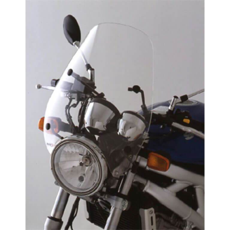 Puig Custom 1 Handlebar Mounted Screen | Clear-M0840W-Screens-Pyramid Motorcycle Accessories