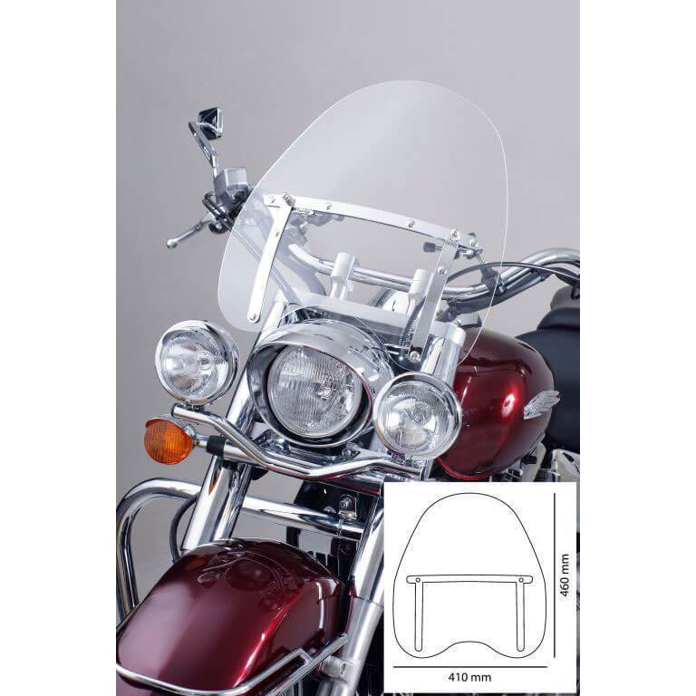 Puig Daytona 4 Handlebar Mounted Screen | Clear-M2003W-Screens-Pyramid Motorcycle Accessories