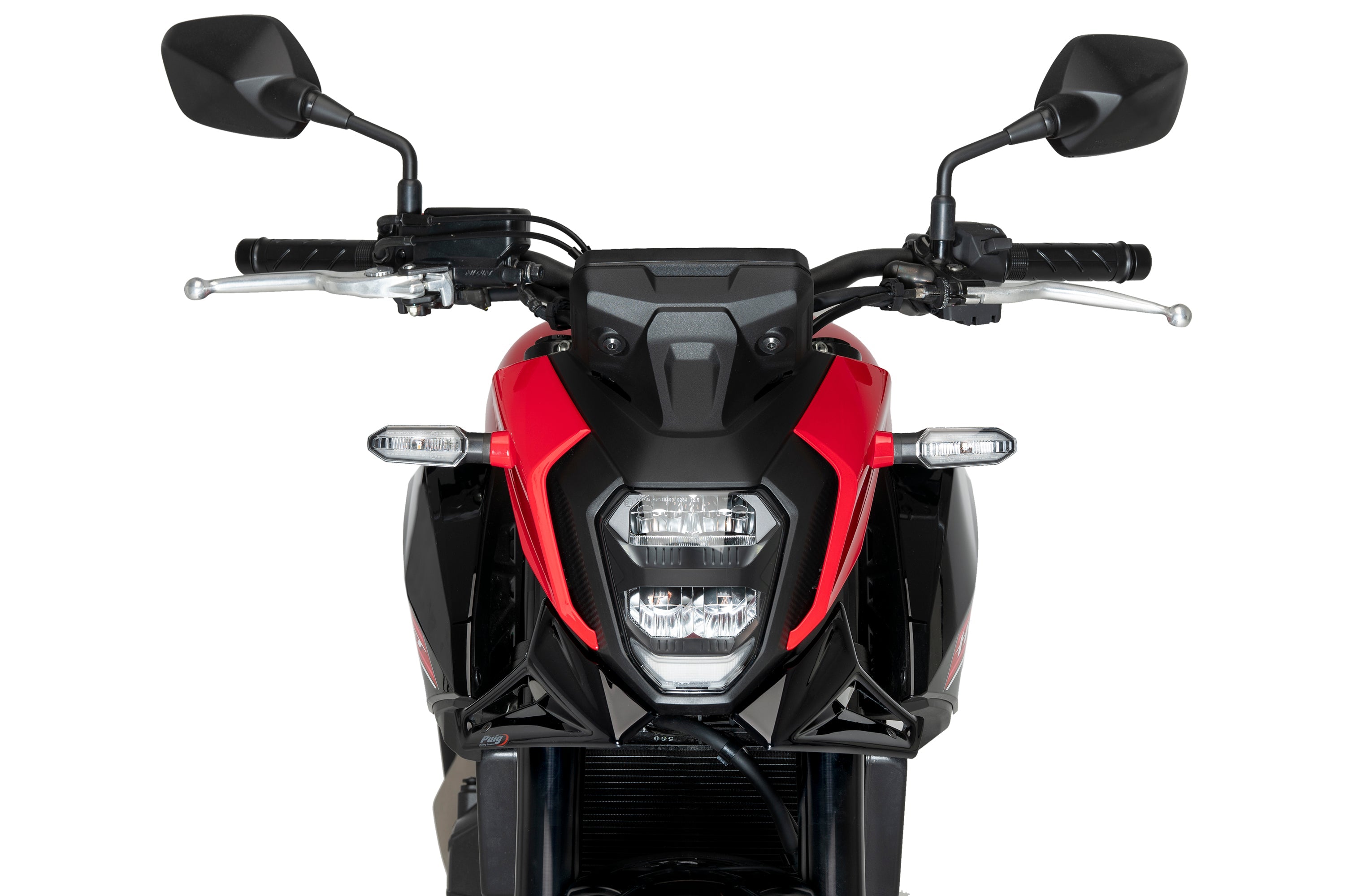Puig Downforce Spoilers | Gloss Black | Honda CB500 Hornet 2024>Current-Side Spoilers-Pyramid Motorcycle Accessories