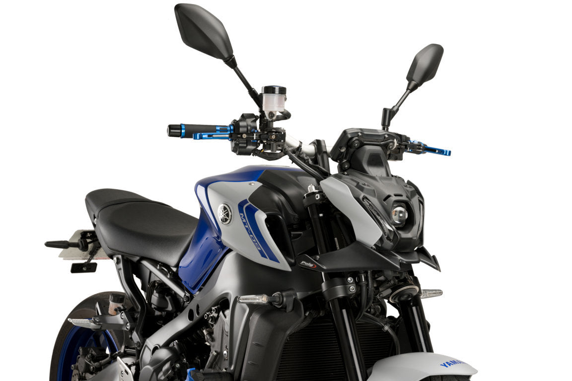 Puig Downforce Spoilers | Matte Black | Yamaha MT-09/MT-09 SP 2021>2023-M21133J-Side Spoilers-Pyramid Motorcycle Accessories