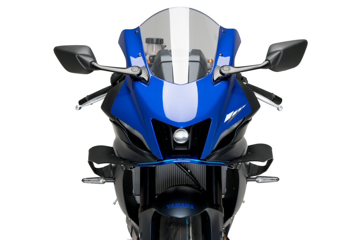 Puig Downforce Spoilers | Matte Black | Yamaha YZF-R7 2022>Current-Side Spoilers-Pyramid Motorcycle Accessories