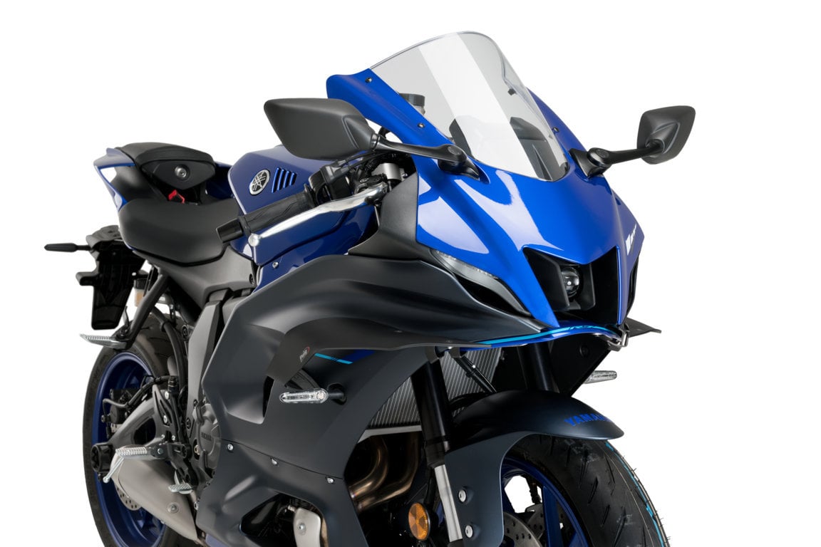 Puig Downforce Spoilers | Matte Black | Yamaha YZF-R7 2022>Current-Side Spoilers-Pyramid Motorcycle Accessories