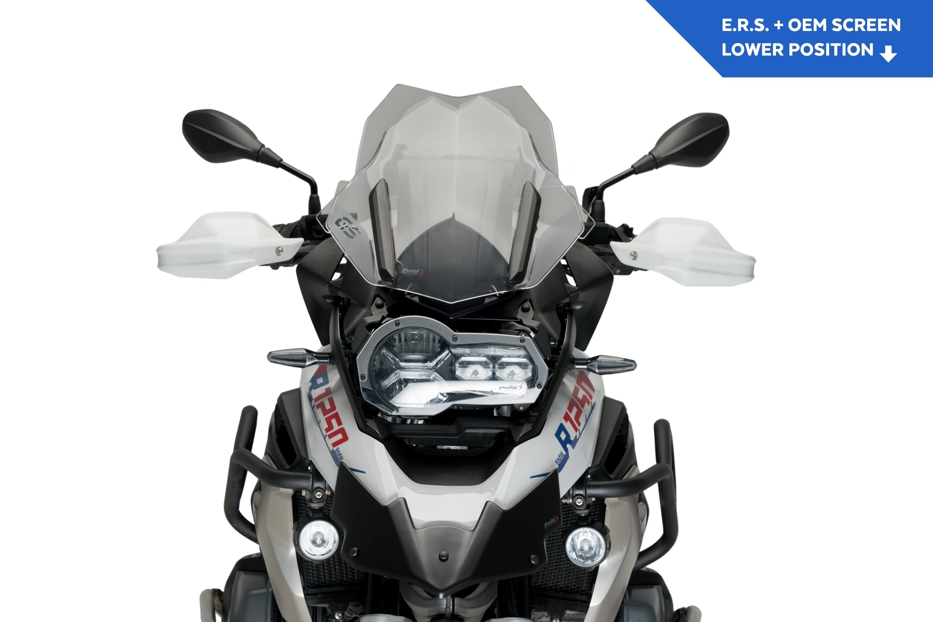Puig Electronic Screen Mounting System | Black | BMW R 1200 GS Rallye/Exc 2017>2018-Screens-Pyramid Motorcycle Accessories