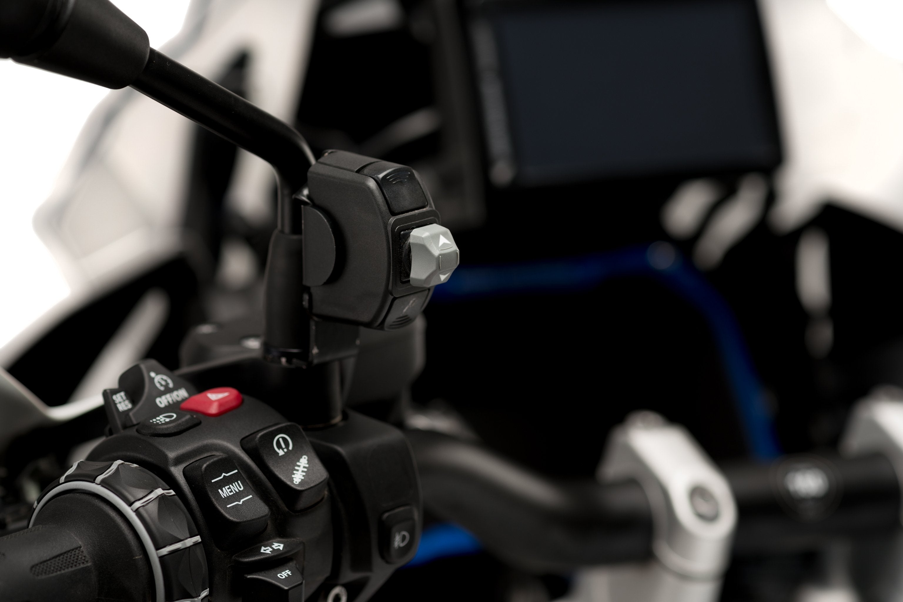 Puig Electronic Screen Mounting System | Black | BMW R 1200 GS Rallye/Exc 2017>2018-Screens-Pyramid Motorcycle Accessories