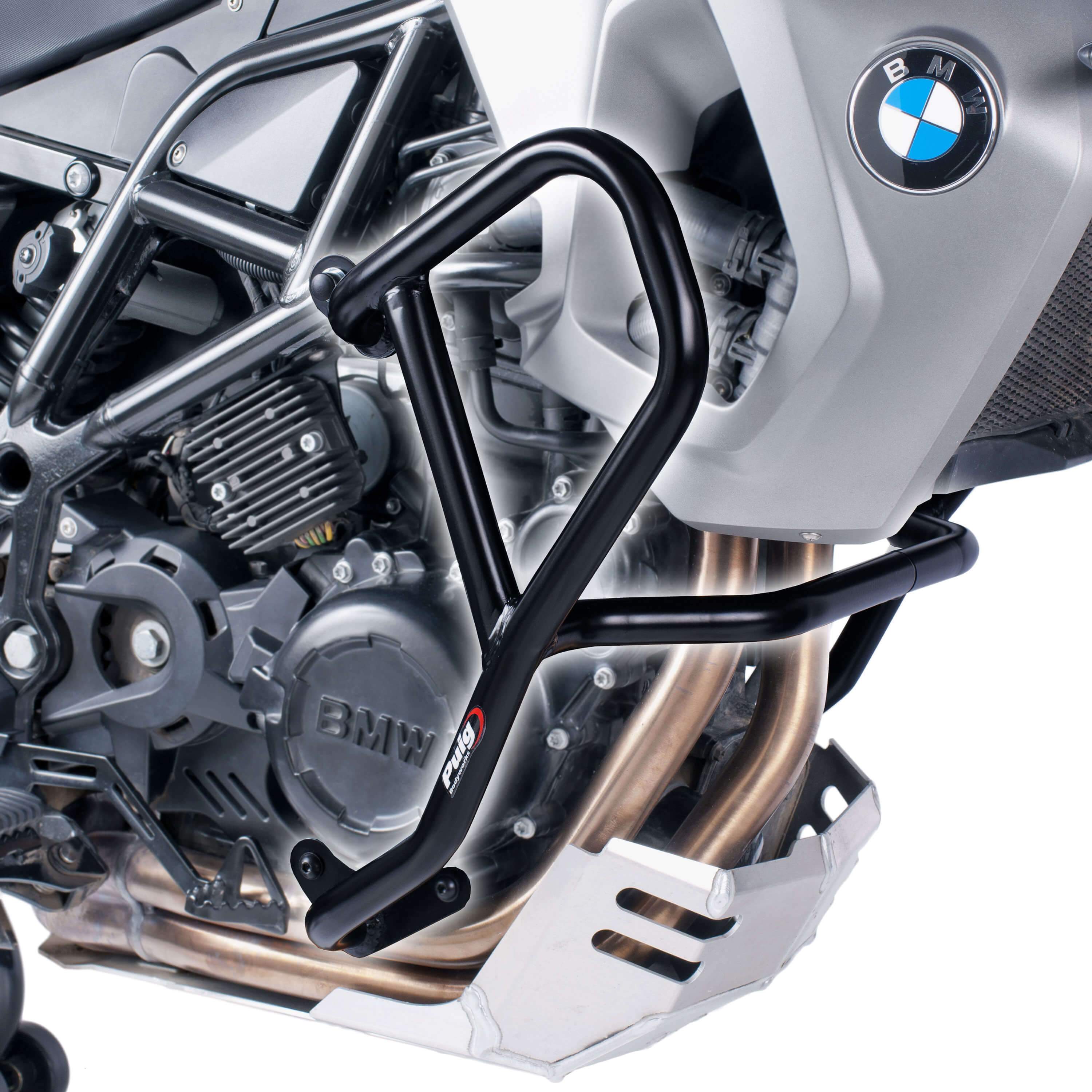 Puig Engine Guards | Black | BMW F 700 GS 2012>2017-Engine Guards-Pyramid Motorcycle Accessories