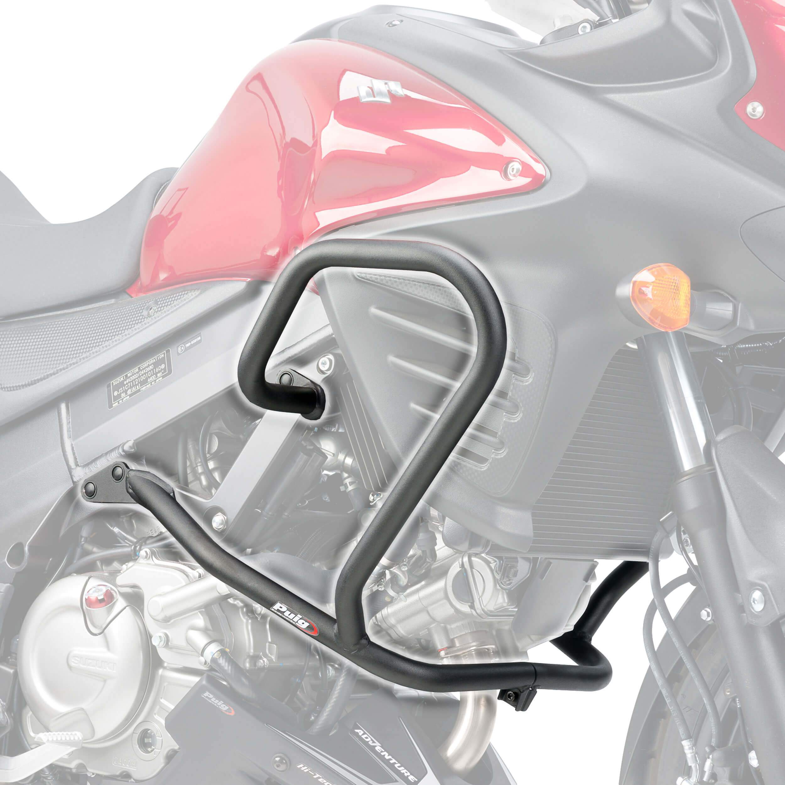 Puig Engine Guards | Black | Suzuki V-Strom 650XT 2004>2013-Engine Guards-Pyramid Motorcycle Accessories